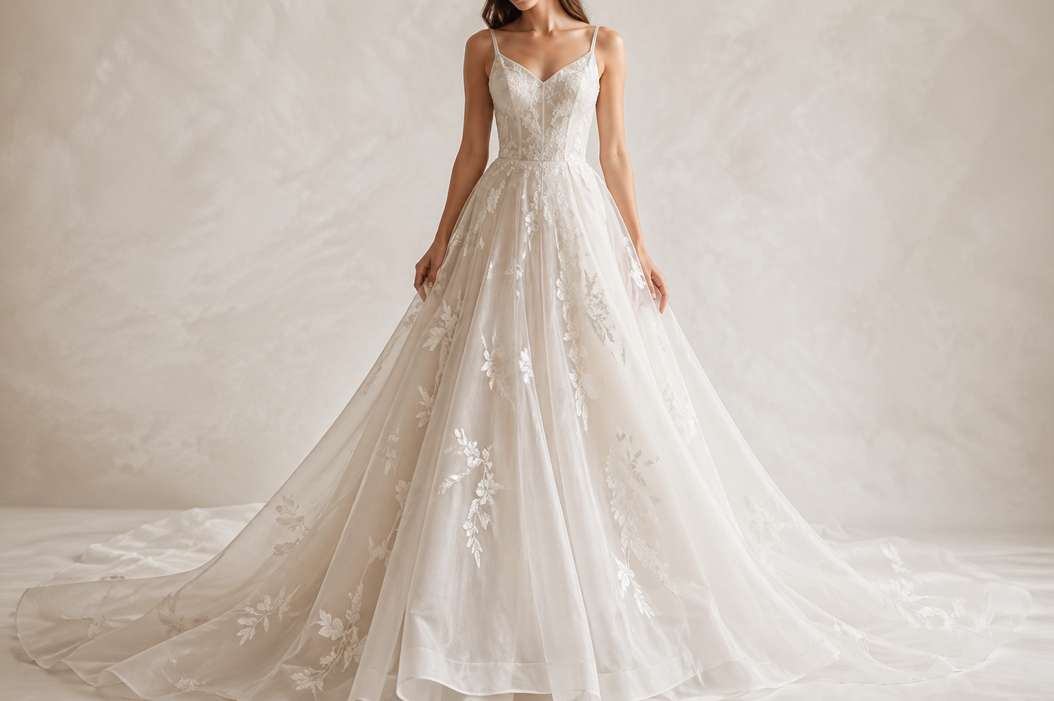 Silk bridal wear